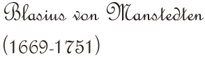 Blasius von Manstedten